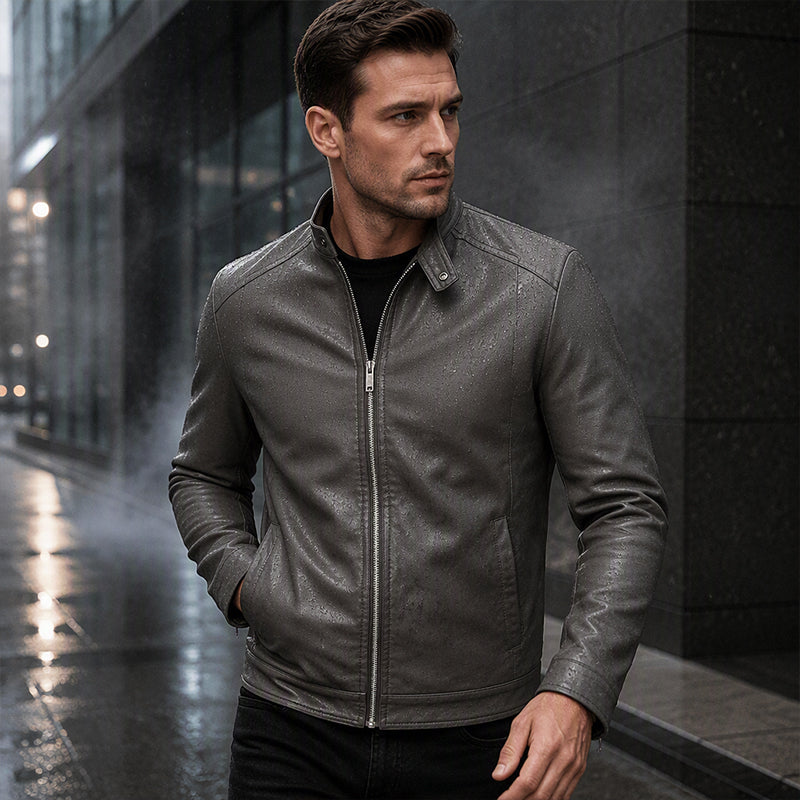 📢📢50%Rabatt!!!🎉✨Warme Bikerjacke in Slim Fit