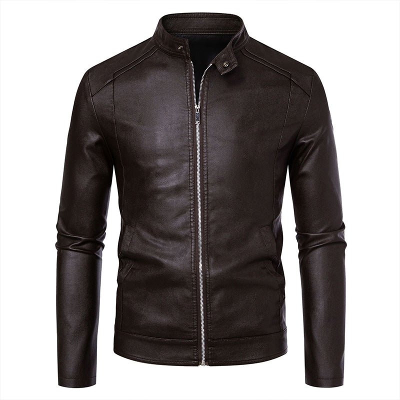📢📢50%Rabatt!!!🎉✨Warme Bikerjacke in Slim Fit