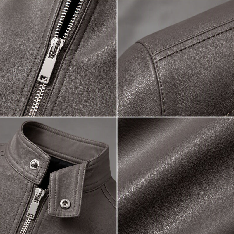 📢📢50%Rabatt!!!🎉✨Warme Bikerjacke in Slim Fit