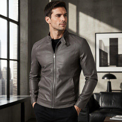 📢📢50%Rabatt!!!🎉✨Warme Bikerjacke in Slim Fit
