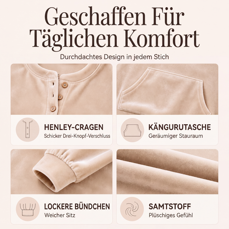 📢📢50%Rabatt!!!🎉✨Damen-Sweatshirt aus Goldsamt