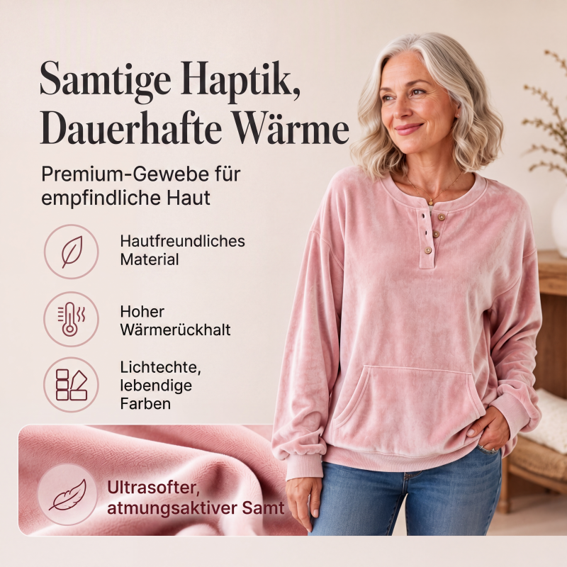 📢📢50%Rabatt!!!🎉✨Damen-Sweatshirt aus Goldsamt