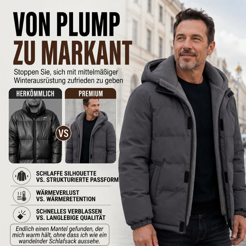 📢📢50%Rabatt!!!🎉✨Beheizbare, winddichte Herren-Winterjacke mit Kapuze