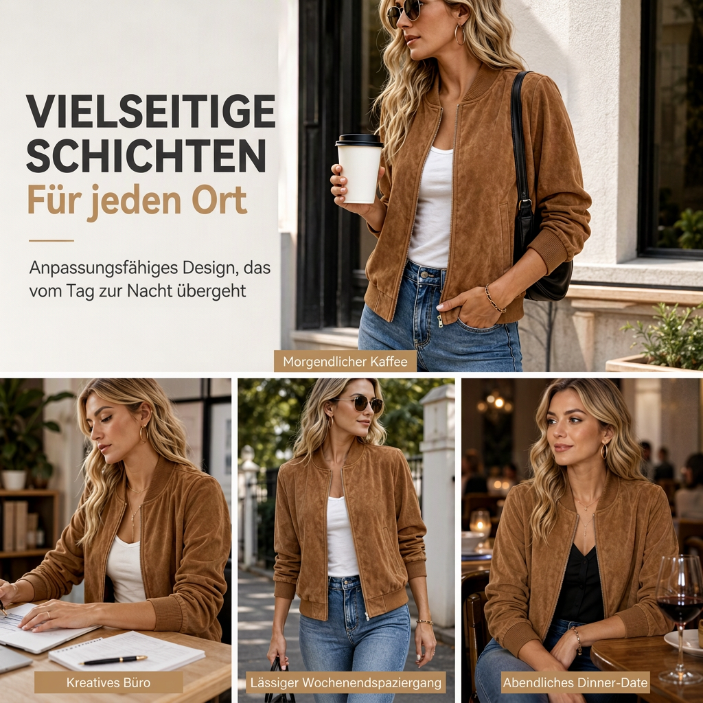 💋Genießen Sie eine 30-tägige problemlose Rückgaberichtlinie!✅️Lässige Damen-Übergangsjacke mit Reißverschluss