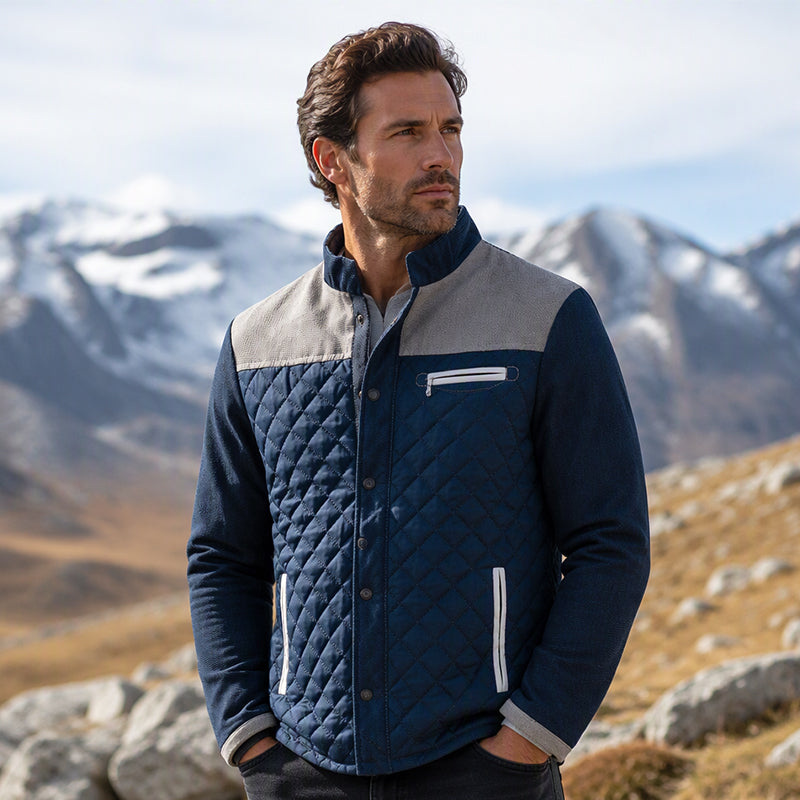 ✨Begrenzter Vorrat verfügbar, nicht verpassen! 🎁Lässige, wattierte Herrenjacke mit Stehkragen für warme Wärme