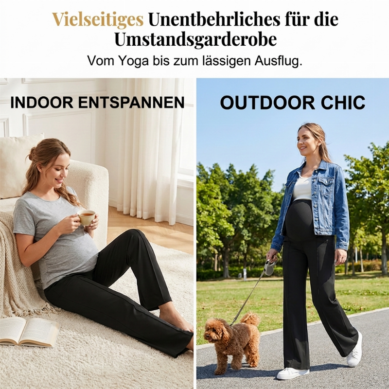 ⚡ Blitzdeal: 50% Rabatt 💥 Damen Umstandshose, hoch taillierte Freizeithose