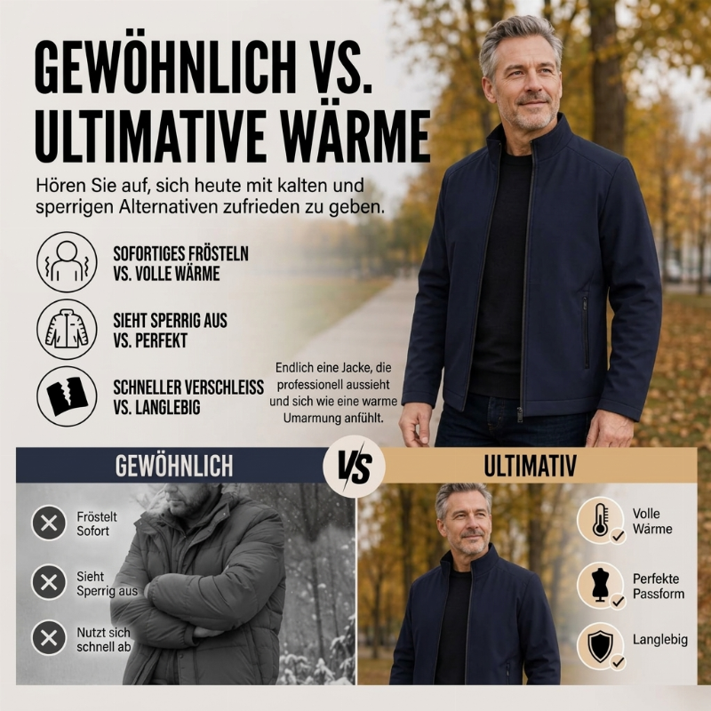✨Begrenzter Vorrat verfügbar, nicht verpassen!🔥🔥Klassische verdickte Winterjacke für Herren