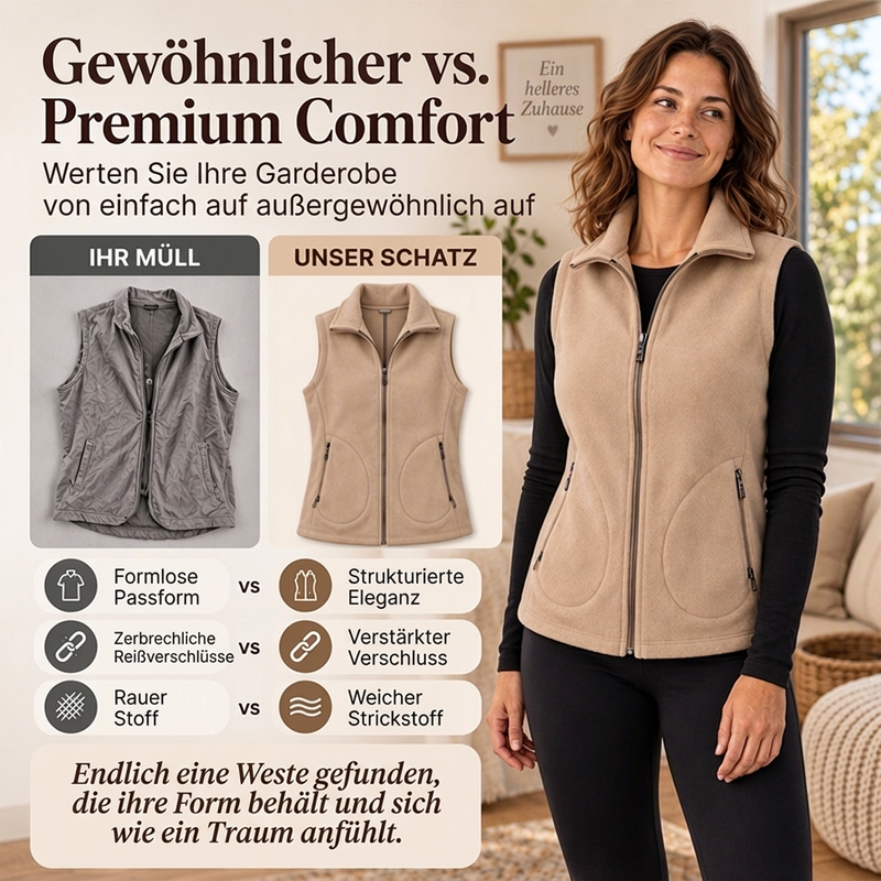 💥Wir haben das Vertrauen unserer Kunden durch unsere zuverlässige Logistik und unsere ehrlichen Angebote gewonnen!✌ ✔Damen Winter Thermo Stehkragen Weste