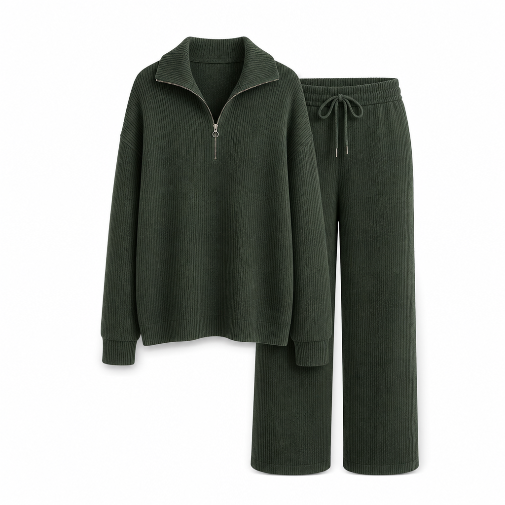 ✨Begrenzter Vorrat verfügbar, nicht verpassen!🔥🔥2-teiliges Damen-Set aus Strickpullover und weit geschnittenen Hosen