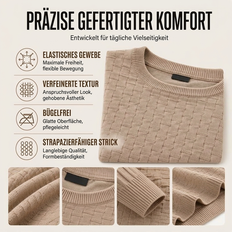 🙌 70% Wiederkaufquote🔥🔥Lässiger Strickpullover mit Rundhalsausschnitt für Herren