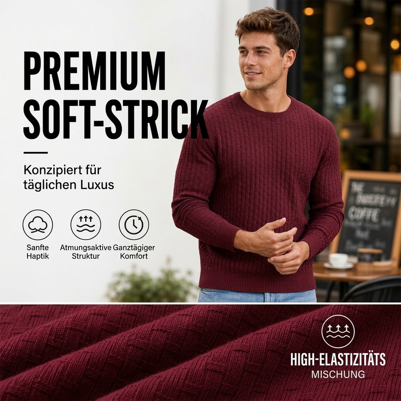 🙌 70% Wiederkaufquote🔥🔥Lässiger Strickpullover mit Rundhalsausschnitt für Herren