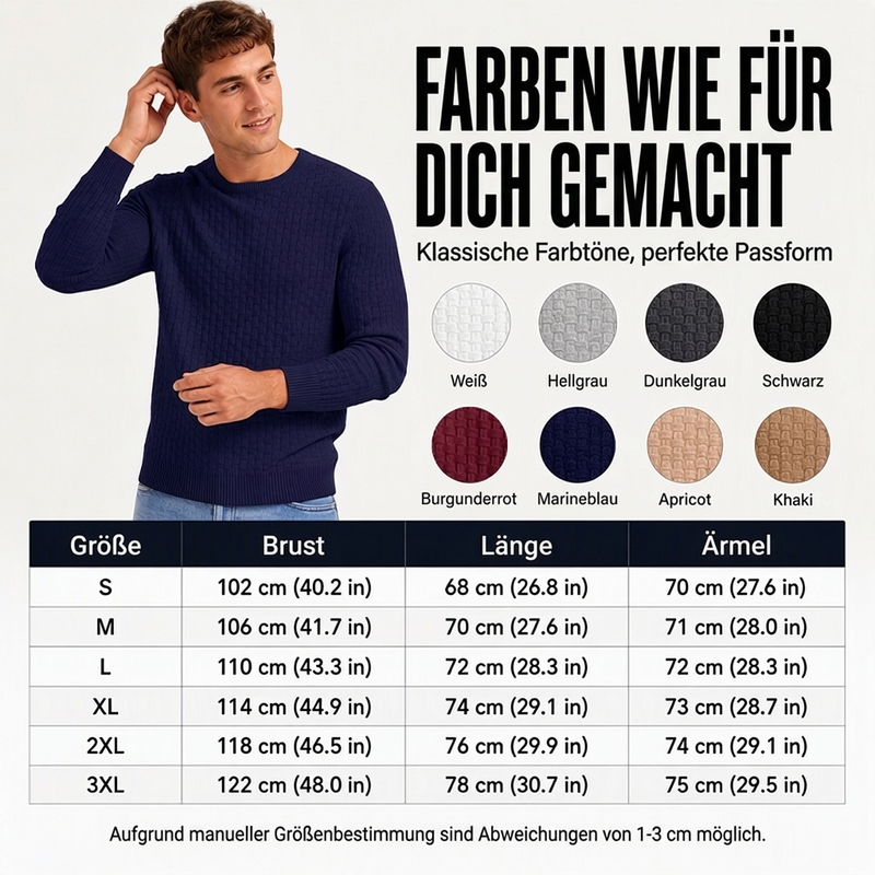 🙌 70% Wiederkaufquote🔥🔥Lässiger Strickpullover mit Rundhalsausschnitt für Herren