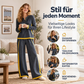 📢🎉50%Rabatt!!!🛍️✨Damen-Farblock-Langarmshirt mit Weithosenset