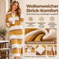 ✨Begrenzter Vorrat verfügbar, nicht verpassen!🔥🔥Damen Gestreifter Pulloverkleid mit Kragen
