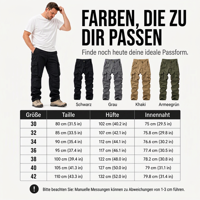 📢📢50%Rabatt!!!🎉✨Mehrtaschige Cargohose für Herren im Outdoor-Bereich