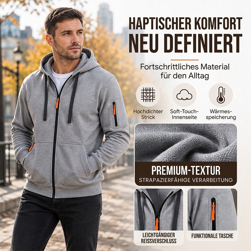 📢🎉50%Rabatt!!!🛍️✨Lässige wärmende Herrenkapuzenjacke
