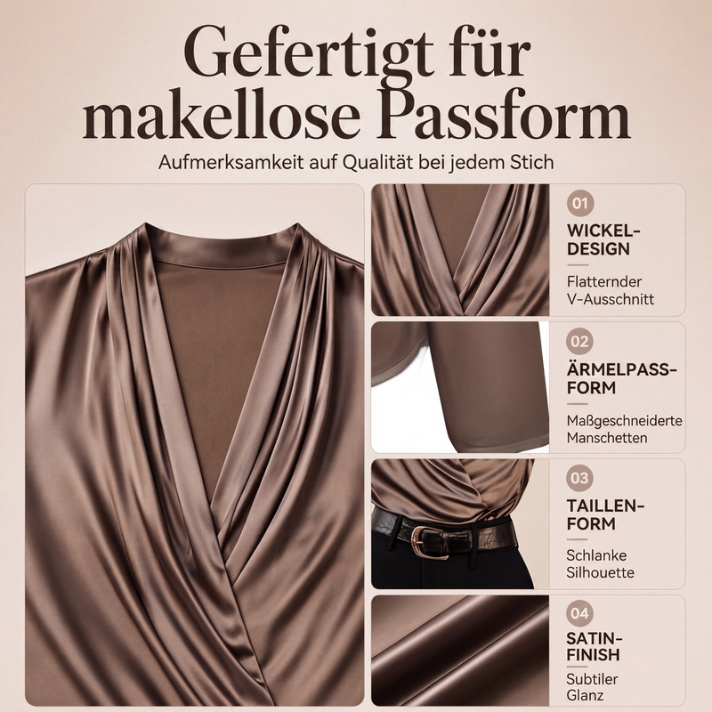 Elegantes, seidig glattes Damen-Trägertop mit V-Ausschnitt