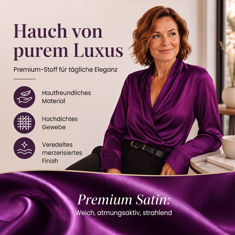 Elegantes, seidig glattes Damen-Trägertop mit V-Ausschnitt