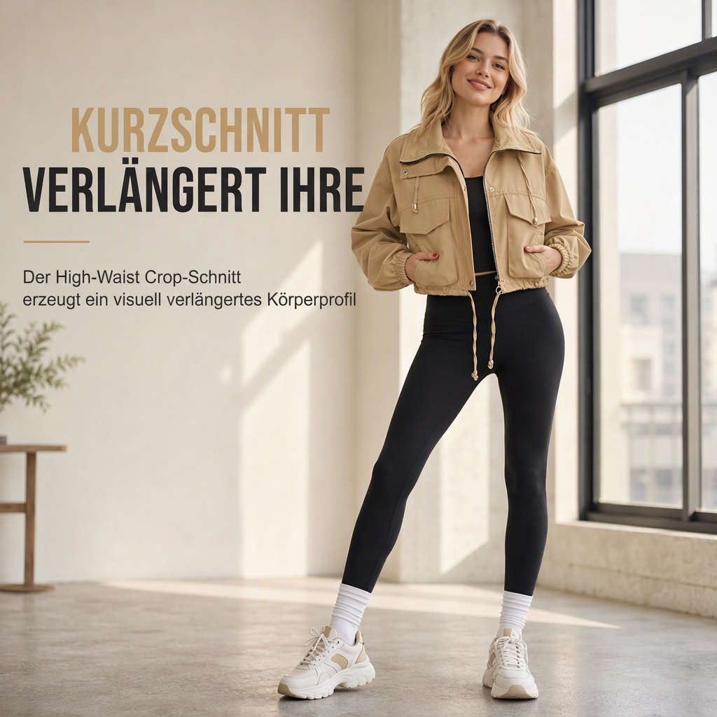 🔥Beliebtes Produkt ！✨Damen Unifarbe Windjacke mit durchgehendem Reißverschluss, Herbst
