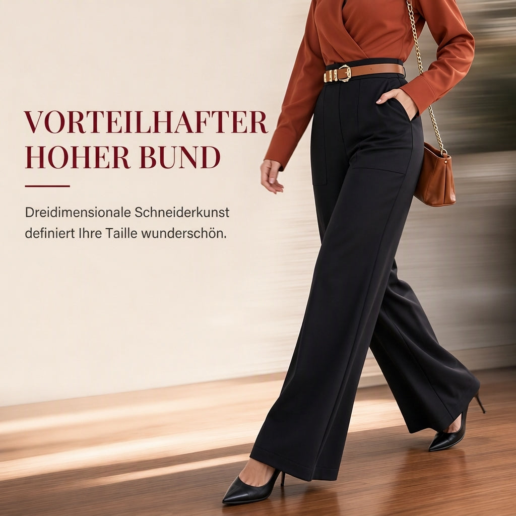 ✨Begrenzter Vorrat verfügbar, nicht verpassen!🔥🔥Damen Freizeit Hosenanzug Weites Bein Hosen Herbst Winter Lange Hosen