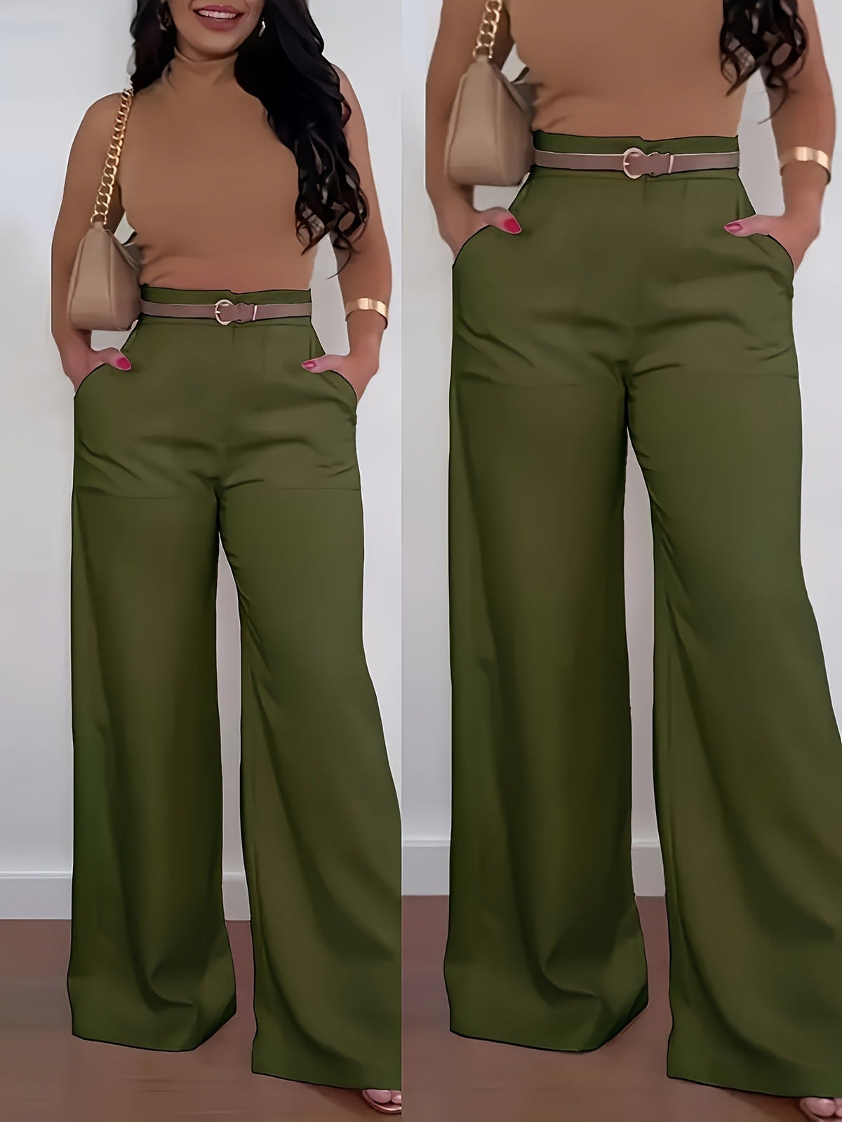✨Begrenzter Vorrat verfügbar, nicht verpassen!🔥🔥Damen Freizeit Hosenanzug Weites Bein Hosen Herbst Winter Lange Hosen