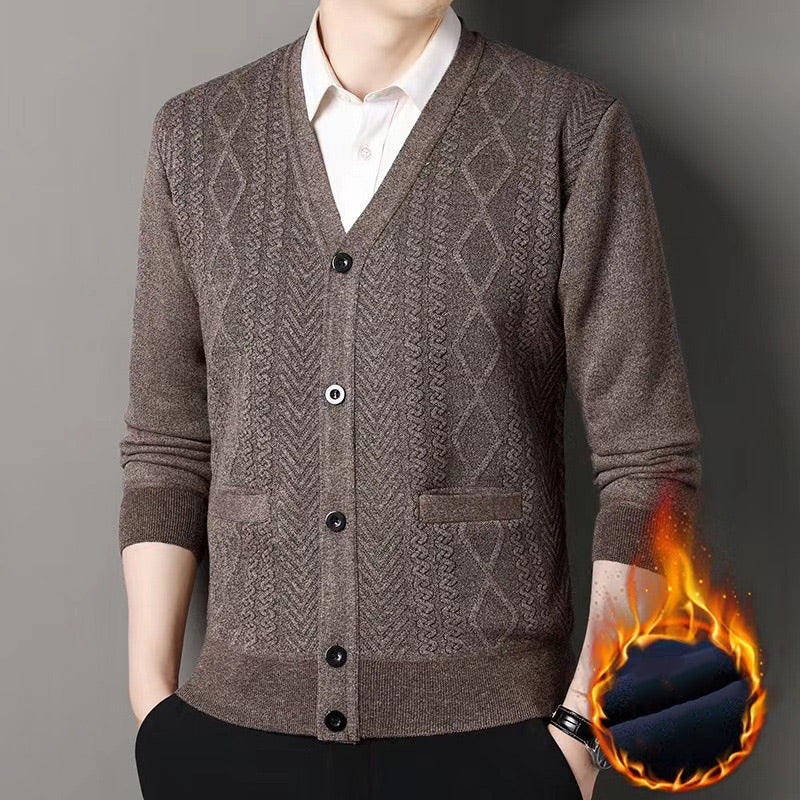 🙌 70% Wiederkaufquote🔥🔥Herren Warmer Cardigan mit Knopfverschluss und V-Ausschnitt