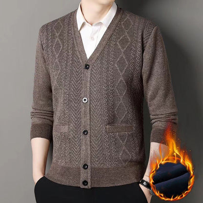 🙌 70% Wiederkaufquote🔥🔥Herren Warmer Cardigan mit Knopfverschluss und V-Ausschnitt