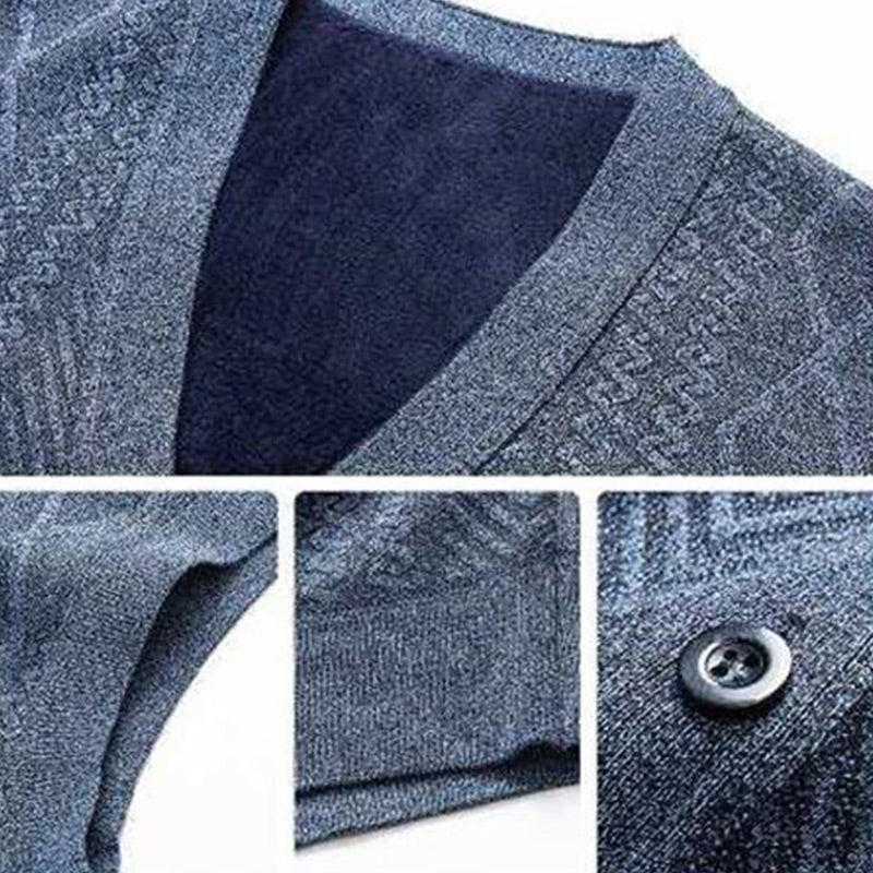 🙌 70% Wiederkaufquote🔥🔥Herren Warmer Cardigan mit Knopfverschluss und V-Ausschnitt