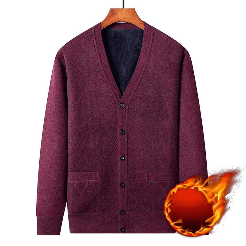 🙌 70% Wiederkaufquote🔥🔥Herren Warmer Cardigan mit Knopfverschluss und V-Ausschnitt