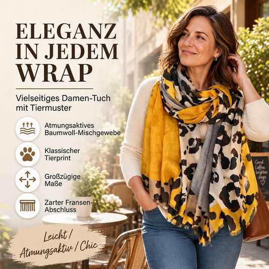 ✨Begrenzter Vorrat verfügbar, nicht verpassen!🔥🔥Vielseitig einsetzbarer, leichter Leopardenmuster-Schal