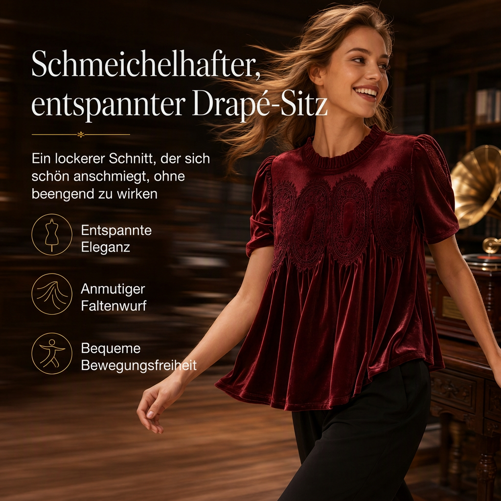 🙌 70% Wiederkaufquote🔥🔥Damen-Unifarbige Kurzarmoberteile mit Rüschenkragen