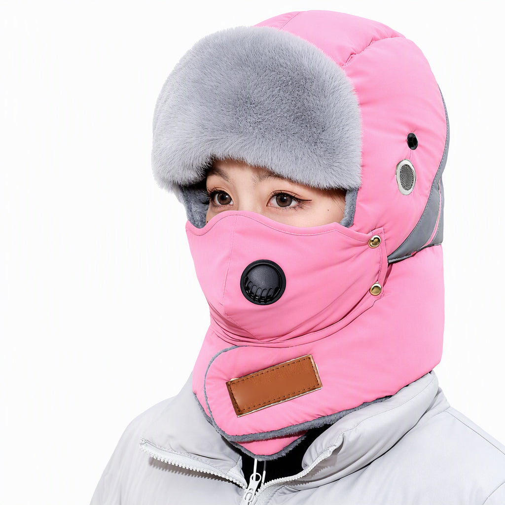 📦 Täglich 500+ Pakete versendet! Winddichter winterlicher Wärme-Trapperhut mit integrierter Gesichtsmaske