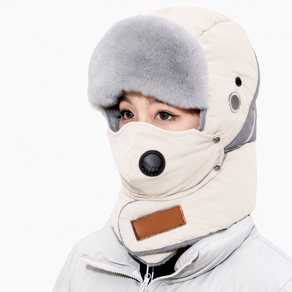 📦 Täglich 500+ Pakete versendet! Winddichter winterlicher Wärme-Trapperhut mit integrierter Gesichtsmaske