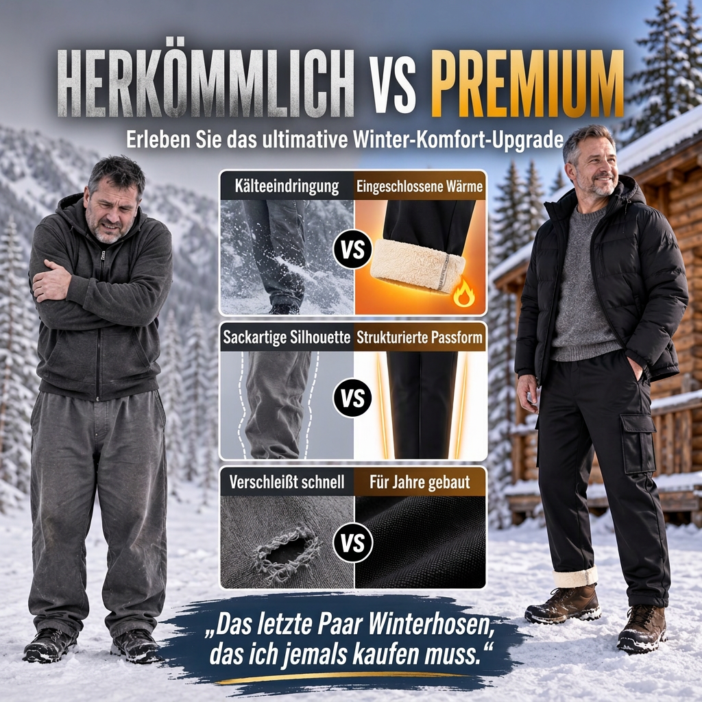 📢📢50%Rabatt!!!🎉✨Herren warme Cargohosen mit Plüschfutter