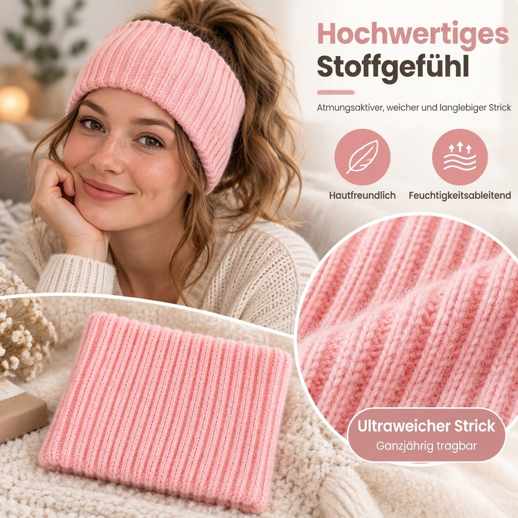 🙌 70% Wiederkaufquote🔥🔥Breites Rippstrick-Stirnband für den Sport