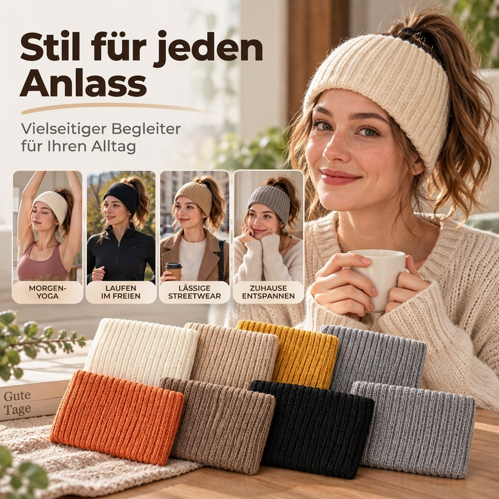 🙌 70% Wiederkaufquote🔥🔥Breites Rippstrick-Stirnband für den Sport