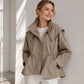 📢🎉50%Rabatt!!!🛍️✨Damen schicke Kapuzenjacke mit Kordelzug