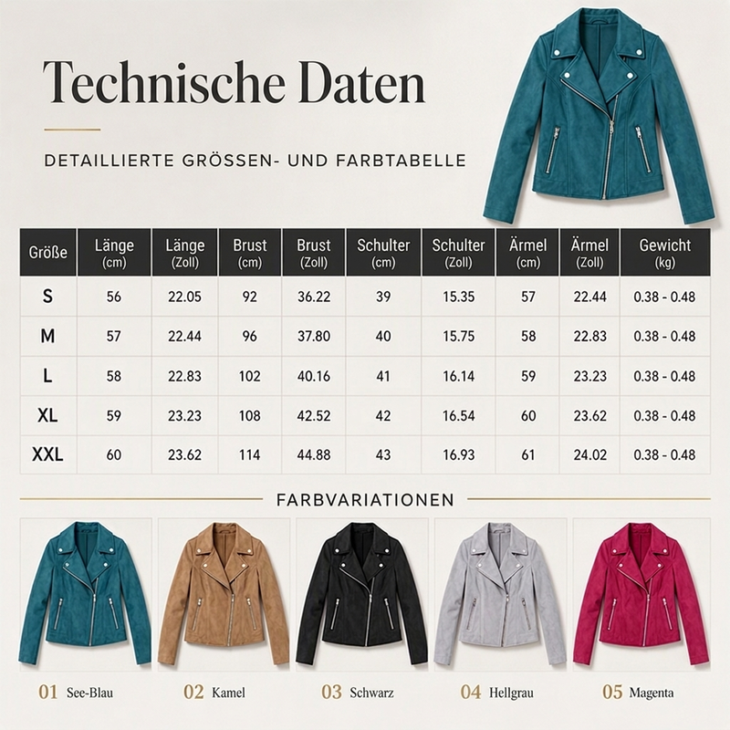 🔥Beliebtes Produkt ！✨Damen Freizeit schmale Passform Reversjacke