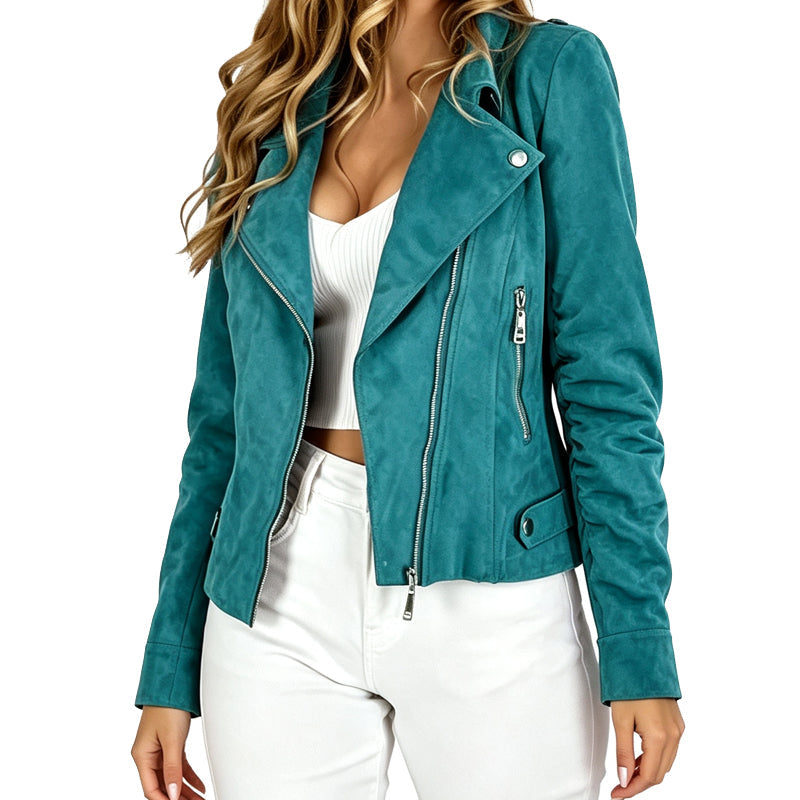 🔥Beliebtes Produkt ！✨Damen Freizeit schmale Passform Reversjacke