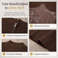 🥳Über 5.000 Mal im Warenkorb!🥳 Damen Rundhals Langarm Patchwork Figurbetontes Bodycon Strickkleid