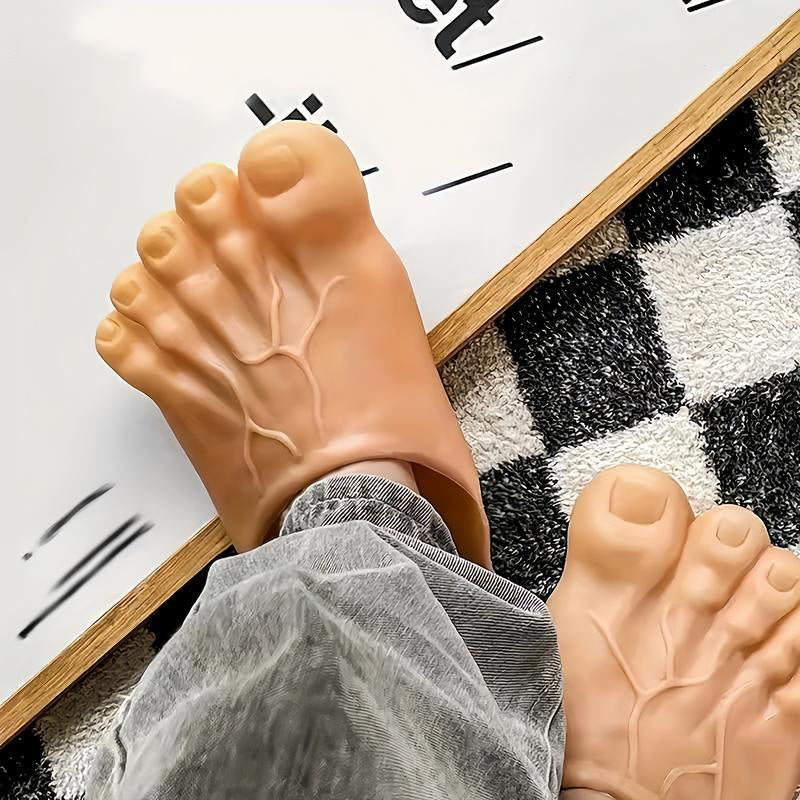 🎁🎁Genießen Sie eine 30-tägige problemlose Rückgaberichtlinie!✅️Jumbo Funny Feet Slippers