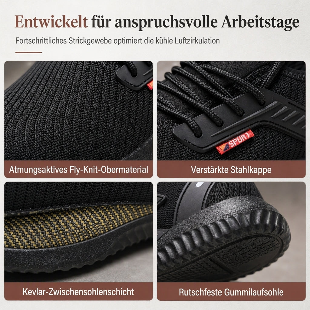 ⏰ Letzte Chance – jetzt zugreifen! ⏰ Herren-Sicherheitsschuhe mit Stahlkappe – atmungsaktiv, leicht & durchtrittsicher