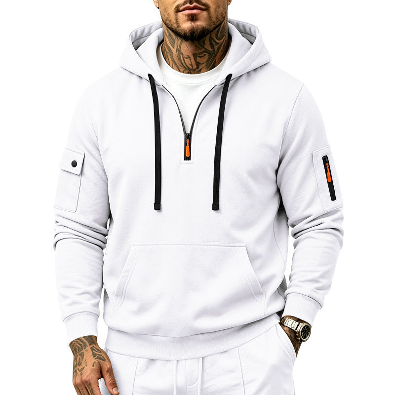 🙌 70% Wiederkaufquote – 🔥 Beliebtes Produkt! ✨ 🍂 Herren schweres, mit Fleece gefüttertes Kapuzen-Sweatshirt, locker sitzend, lässige Arbeitskleidung