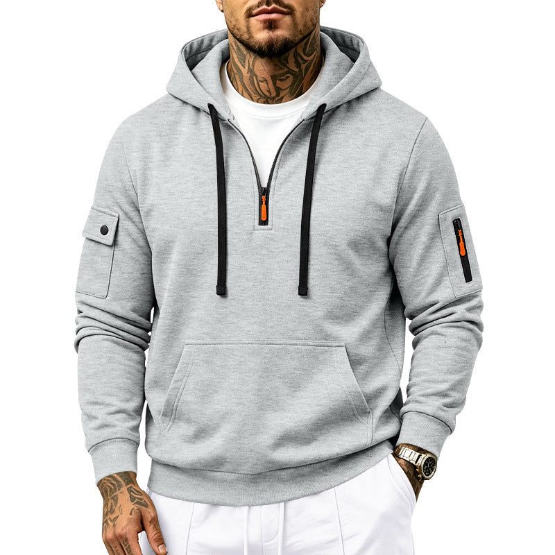 🙌 70% Wiederkaufquote – 🔥 Beliebtes Produkt! ✨ 🍂 Herren schweres, mit Fleece gefüttertes Kapuzen-Sweatshirt, locker sitzend, lässige Arbeitskleidung