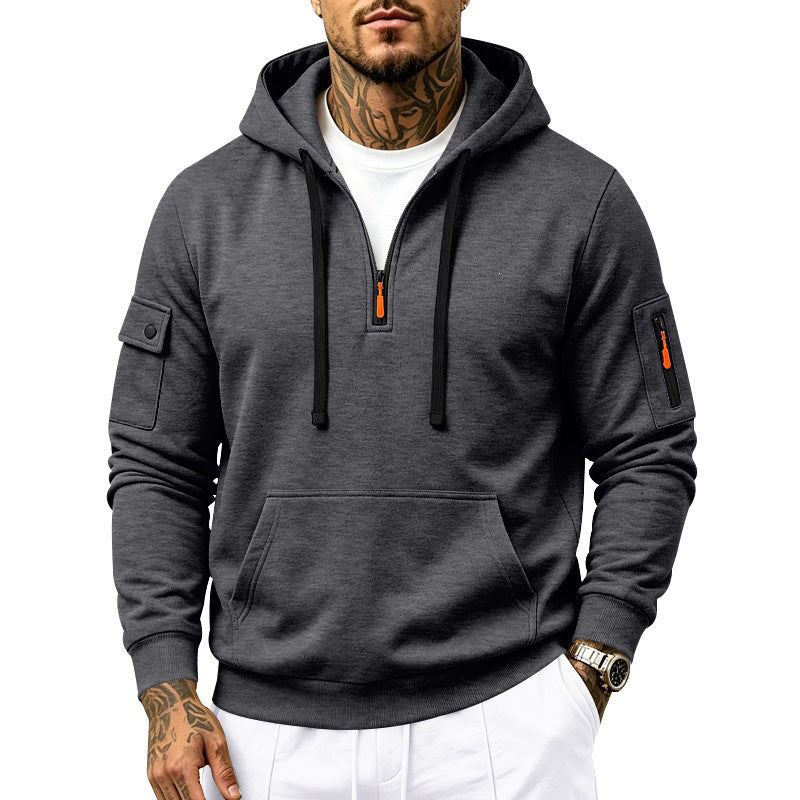 🙌 70% Wiederkaufquote – 🔥 Beliebtes Produkt! ✨ 🍂 Herren schweres, mit Fleece gefüttertes Kapuzen-Sweatshirt, locker sitzend, lässige Arbeitskleidung