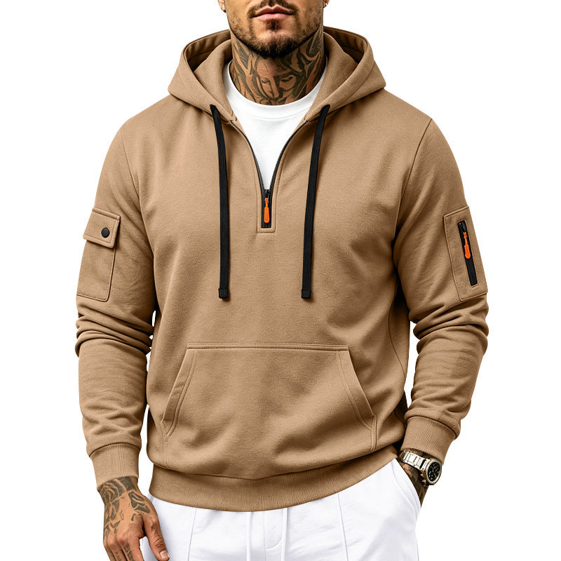 🙌 70% Wiederkaufquote – 🔥 Beliebtes Produkt! ✨ 🍂 Herren schweres, mit Fleece gefüttertes Kapuzen-Sweatshirt, locker sitzend, lässige Arbeitskleidung