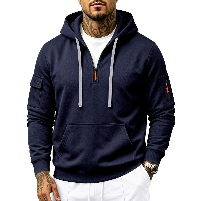 🙌 70% Wiederkaufquote – 🔥 Beliebtes Produkt! ✨ 🍂 Herren schweres, mit Fleece gefüttertes Kapuzen-Sweatshirt, locker sitzend, lässige Arbeitskleidung
