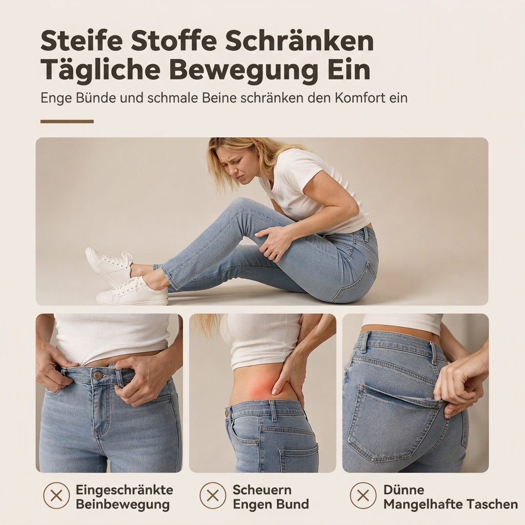✨Begrenzter Vorrat verfügbar, nicht verpassen!🔥🔥Damen Utility-Hosen mit weitem Bein aus gewaschener Baumwollmischung mit Contrast Stitching