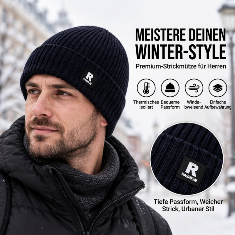 🔥🔥🔥Kauf 1, erhalte 1 gratis! ✨✨Begrenzter Vorrat verfügbar, nicht verpassen!🎁👍Lässige warme Strick-Mütze für Herren