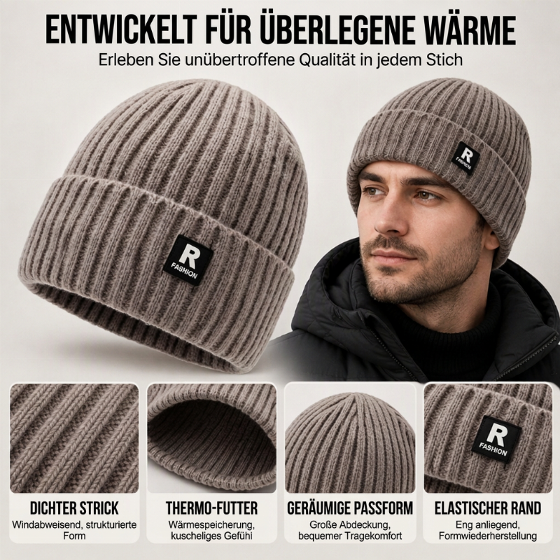 🔥🔥🔥Kauf 1, erhalte 1 gratis! ✨✨Begrenzter Vorrat verfügbar, nicht verpassen!🎁👍Lässige warme Strick-Mütze für Herren